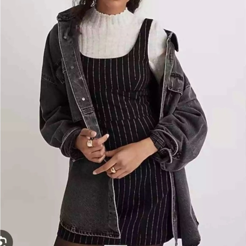 Madewell pinstripe minidress